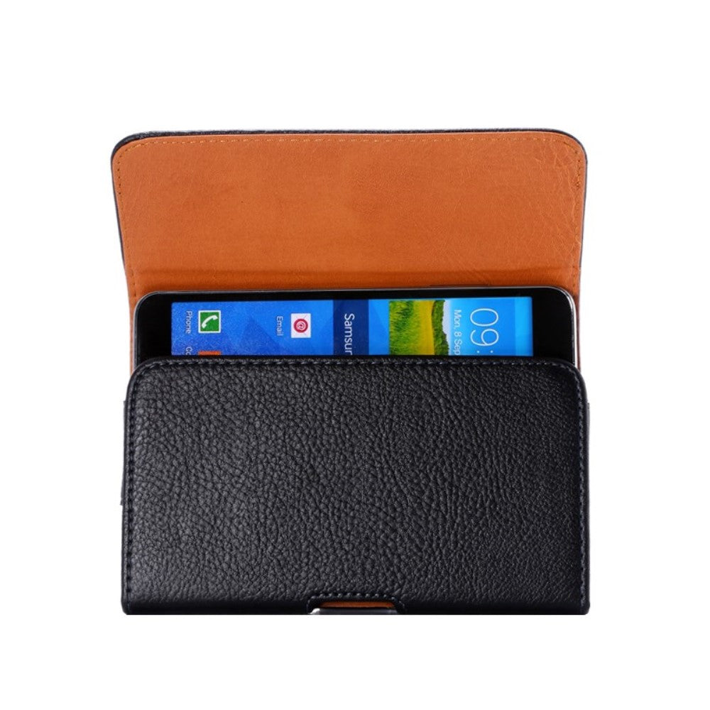 Smartphone Lychee Texture Magnet Holster Gürtelschnalle iPhone 6S 7 8 PLUS Note 8 XZ2 Premium HTC U Ultra