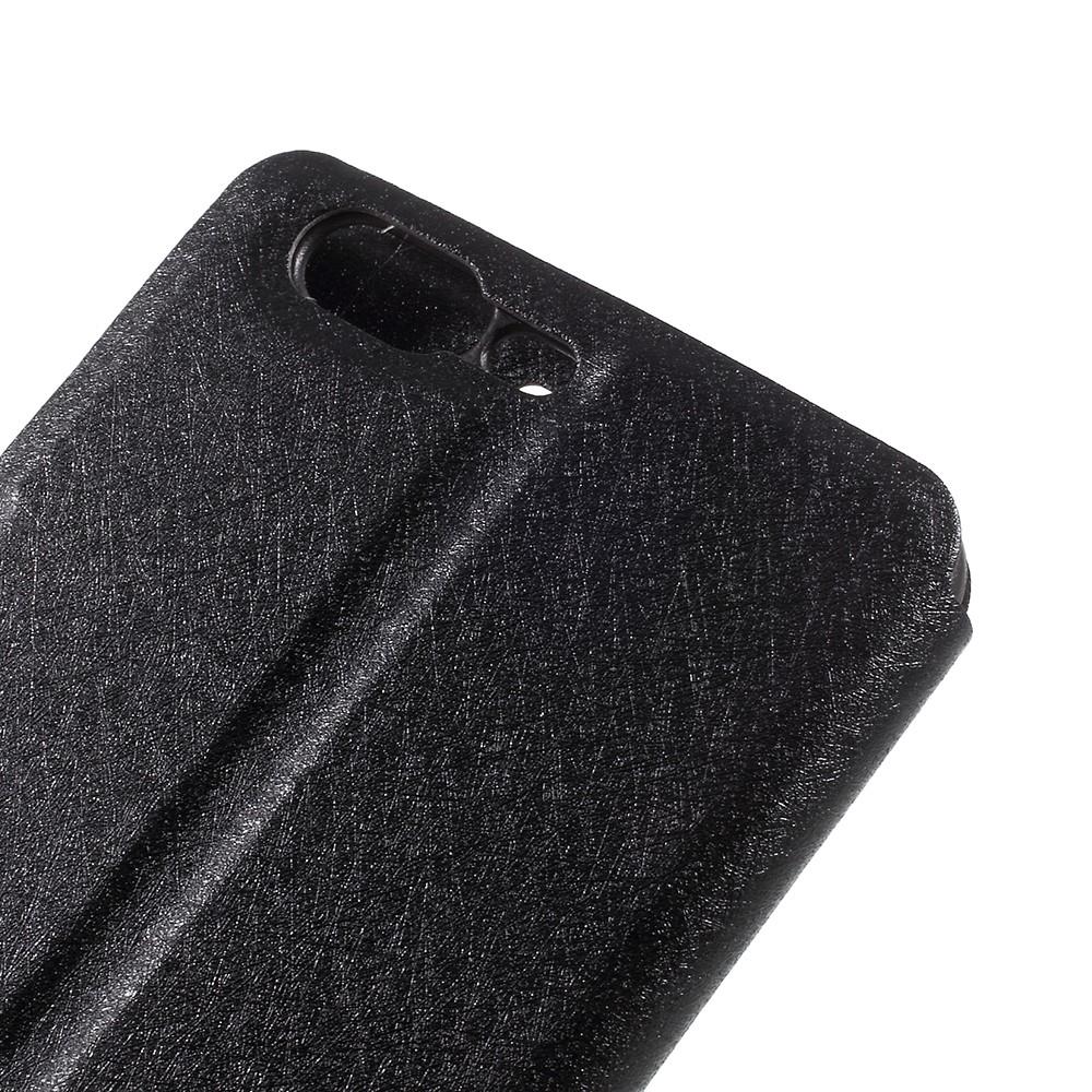Wallet Case für OnePlus 5 Dual Window View Silk Book Etui