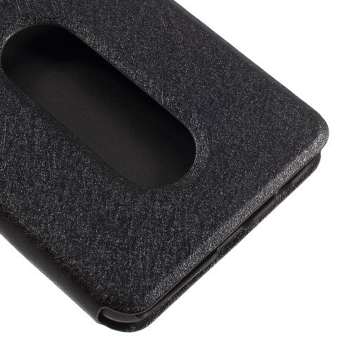 Wallet Case für OnePlus 5 Dual Window View Silk Book Etui