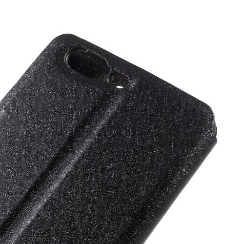 Wallet Case für OnePlus 5 Dual Window View Silk Book Etui