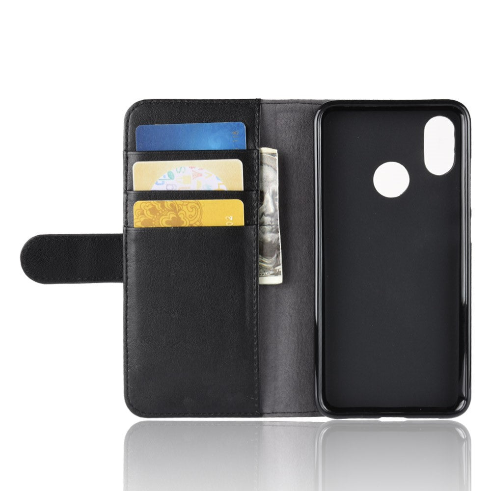 Wallet Case für Xiaomi Mi 8 Echt Leder Innenfach