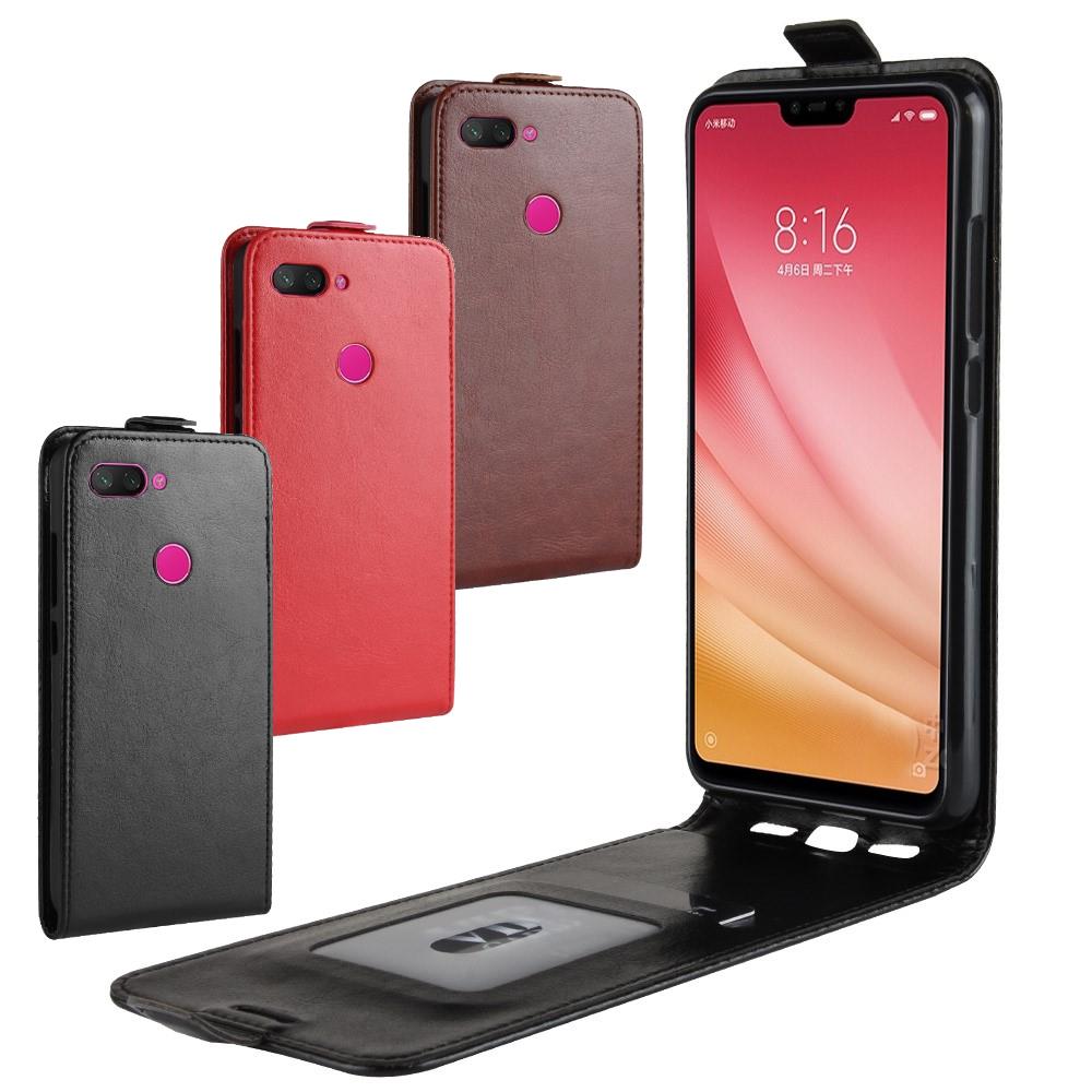 Flip Case für Xiaomi Mi 8 LITE Crazy Horse Card Slot