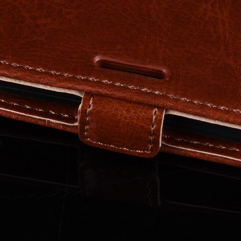 Flip Case für Motorola Moto G8 PLAY Crazy Horse Handy Tasche Card Slot Klappetui