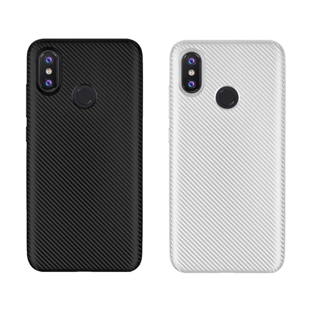 TPU Case für Xiaomi Mi 8 Soft Carbon Fiber Muster