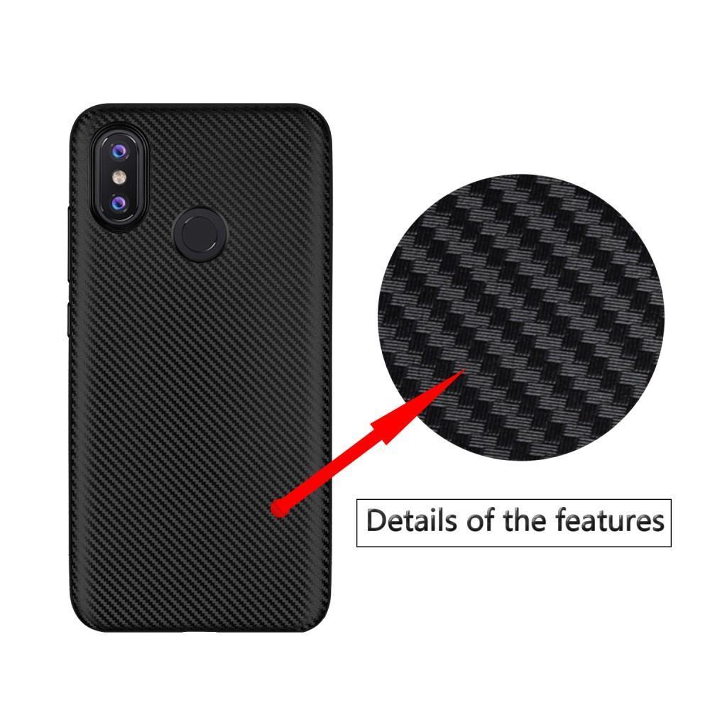 TPU Case für Xiaomi Mi 8 Soft Carbon Fiber Muster