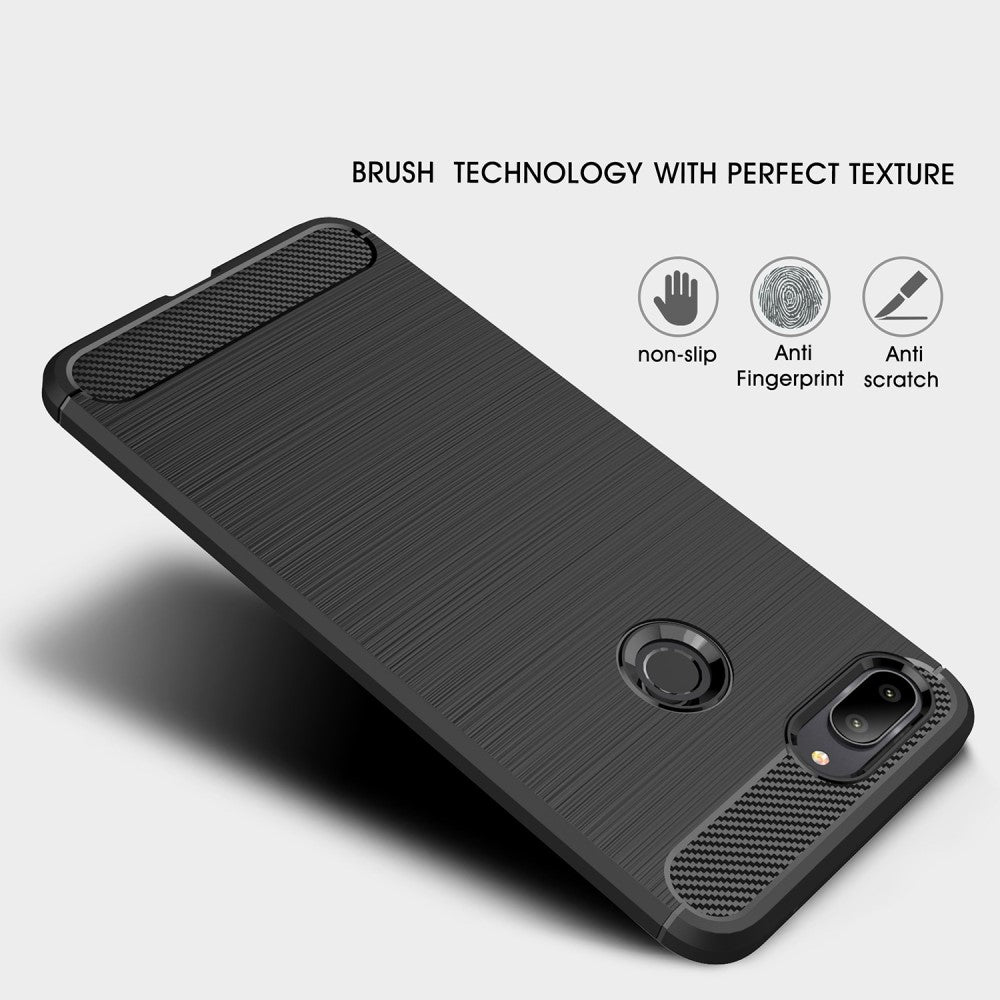 TPU Case für Xiaomi Mi 8 LITE Carbon Skin Brushed