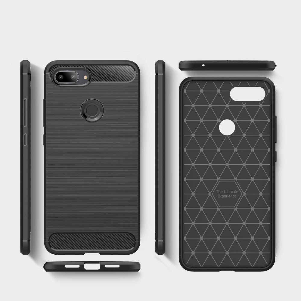 TPU Case für Xiaomi Mi 8 LITE Carbon Skin Brushed
