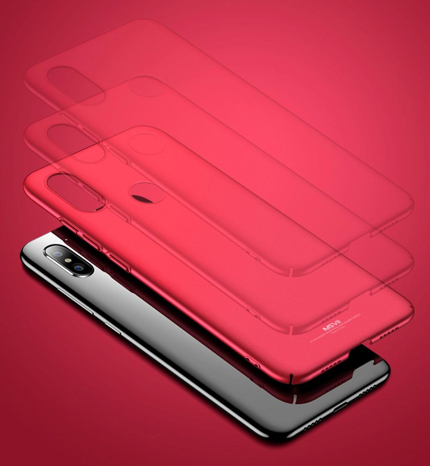 MSVII Hard Case für Xiaomi Mi 8 LITE ultradünne PC Handyhülle
