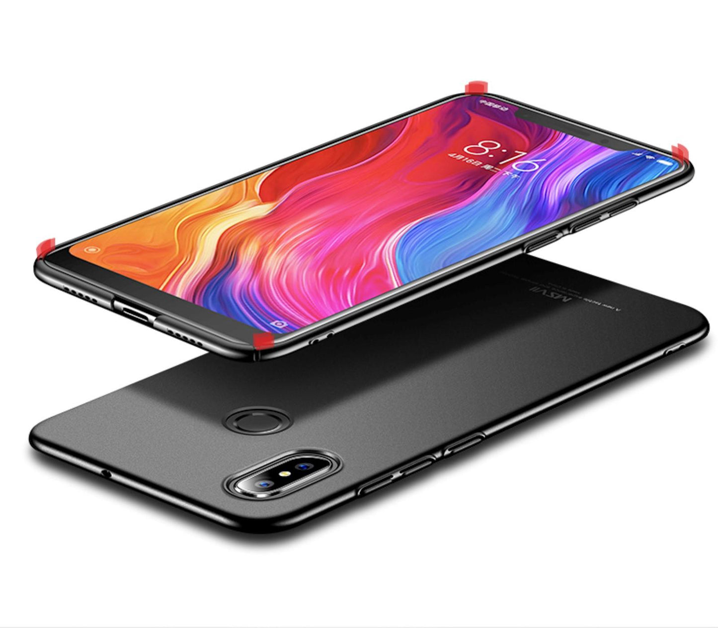 MSVII Hard Case für Xiaomi Mi 8 LITE ultradünne PC Handyhülle