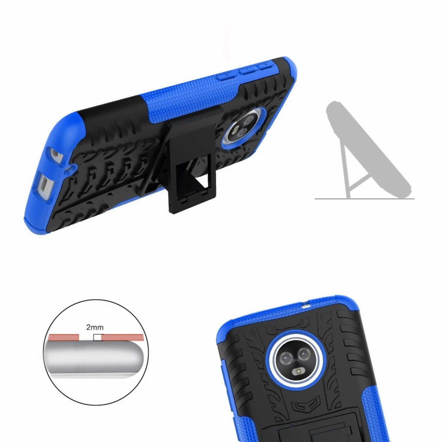Outdoor Case für Motorola Moto G6 Tire Rutschfest Reifen Profil Hülle