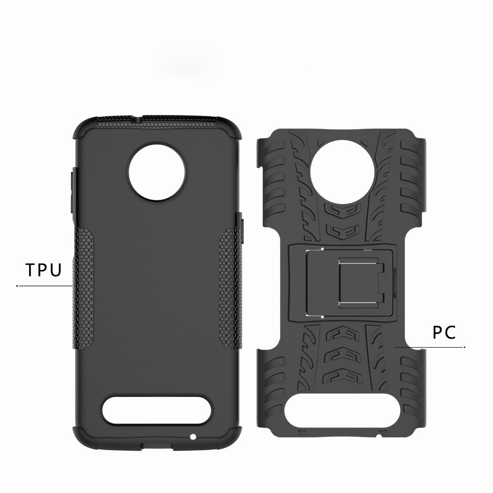 Outdoor Case für Motorola Moto Z3 PLAY Tire Rutschfest Kickstand