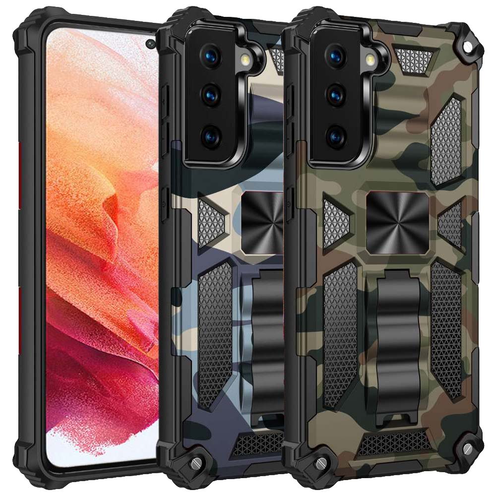 Outdoor Hülle für Samsung Galaxy S21 Camouflage Shockproof Schutz Armor Cover