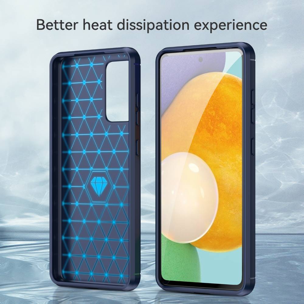 TPU Hülle für Samsung Galaxy A52 A52s Carbon Fiber Skin Brushed Backcover Case