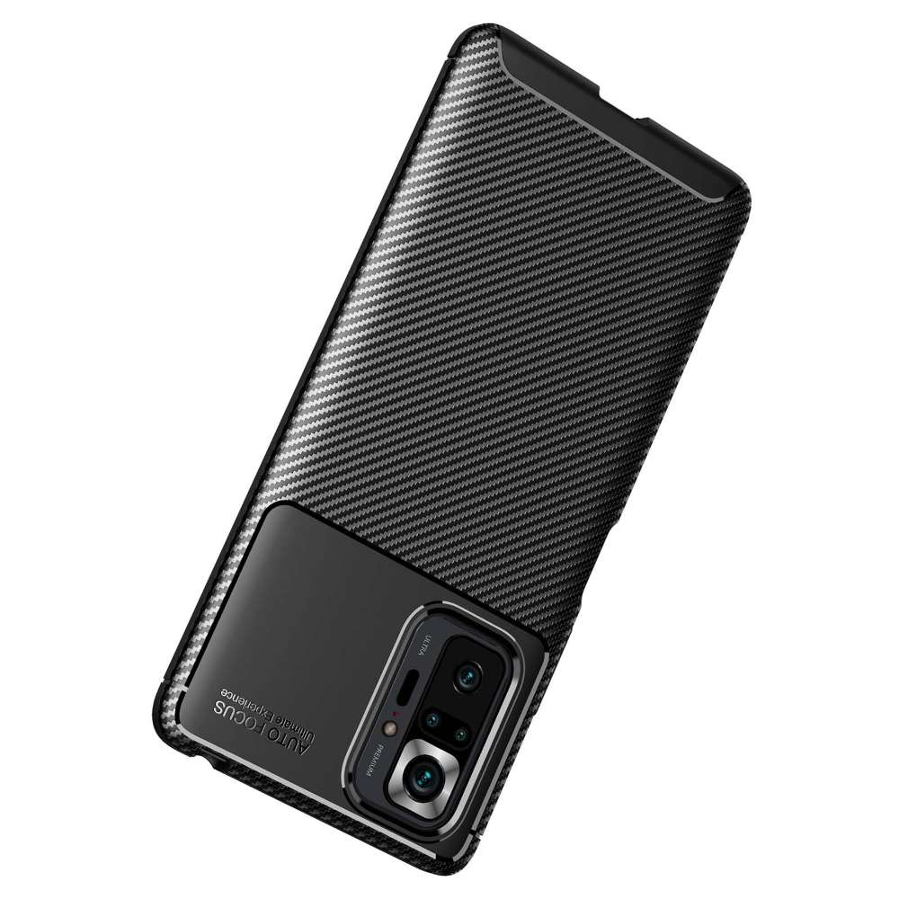 TPU Case für XIAOMI REDMI NOTE 10 PRO Carbon Fiber Muster Shockproof Hülle Cover