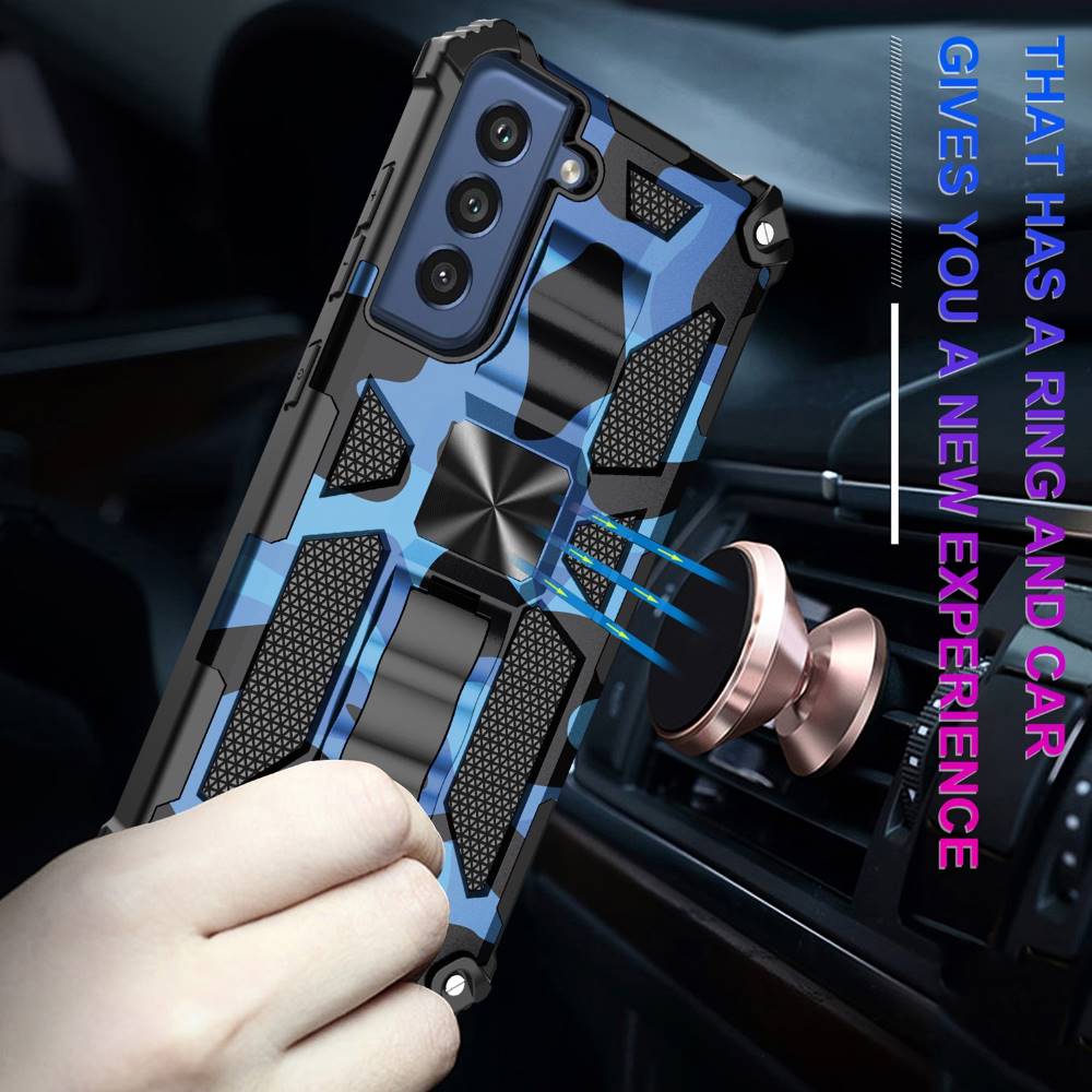 Outdoor Hülle für Samsung Galaxy S21 FE Camouflage Shockproof Schutz Cover Armor