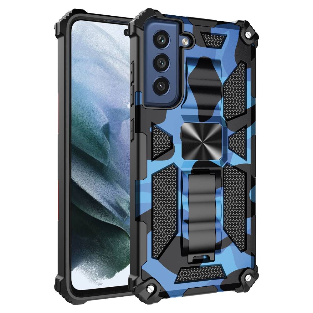 Outdoor Hülle für Samsung Galaxy S21 FE Camouflage Shockproof Schutz Cover Armor