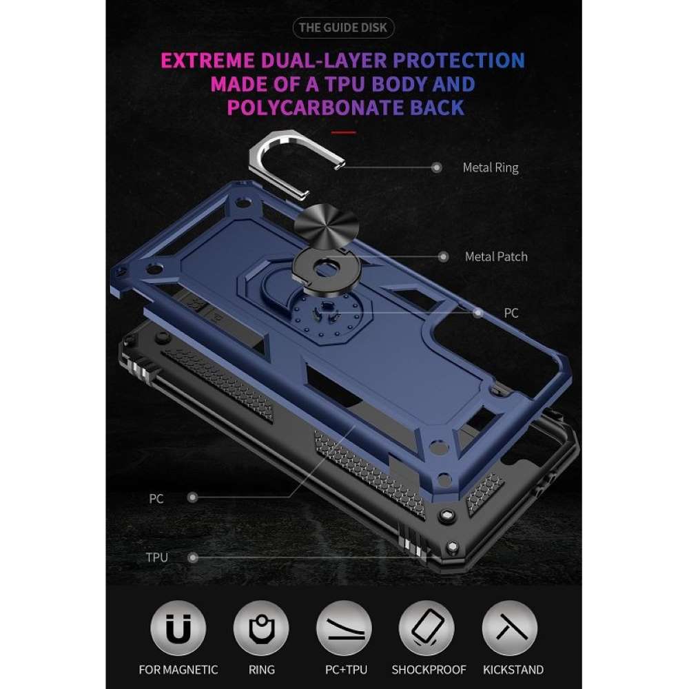 Outdoor Case für SAMSUNG GALAXY S21 FE TPU Hybrid Sergeant Armor Ring Hülle