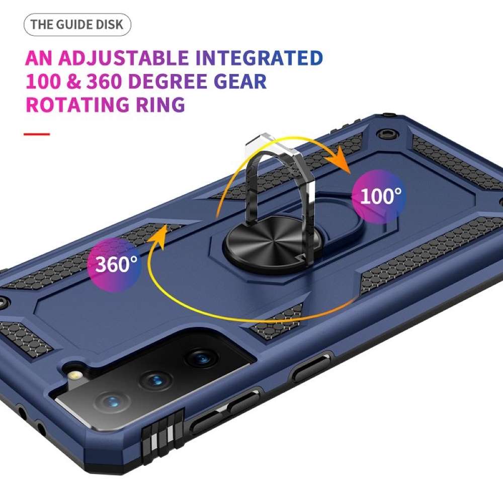 Outdoor Case für SAMSUNG GALAXY S21 FE TPU Hybrid Sergeant Armor Ring Hülle