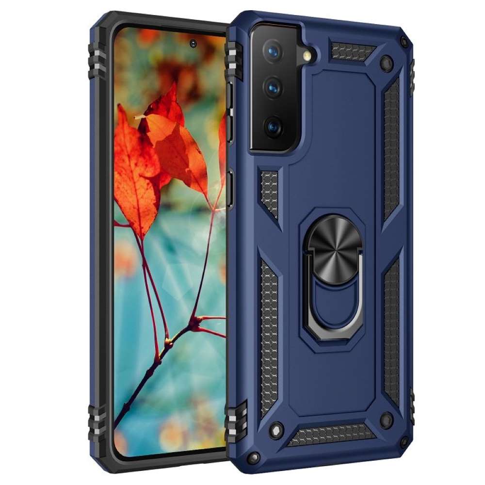 Outdoor Case für SAMSUNG GALAXY S21 FE TPU Hybrid Sergeant Armor Ring Hülle