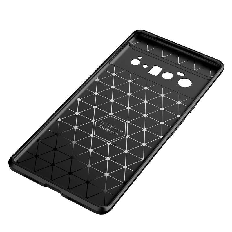 TPU Hülle für Google Pixel 6 PRO Carbon Fiber Muster Shockproof Back Cover Case