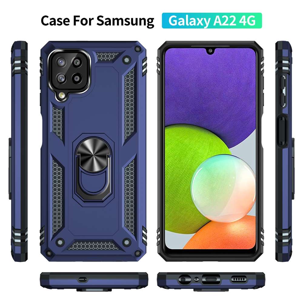 Outdoor Case für SAMSUNG GALAXY A22 4G TPU PC Hybrid Sergeant Armor Hülle Cover