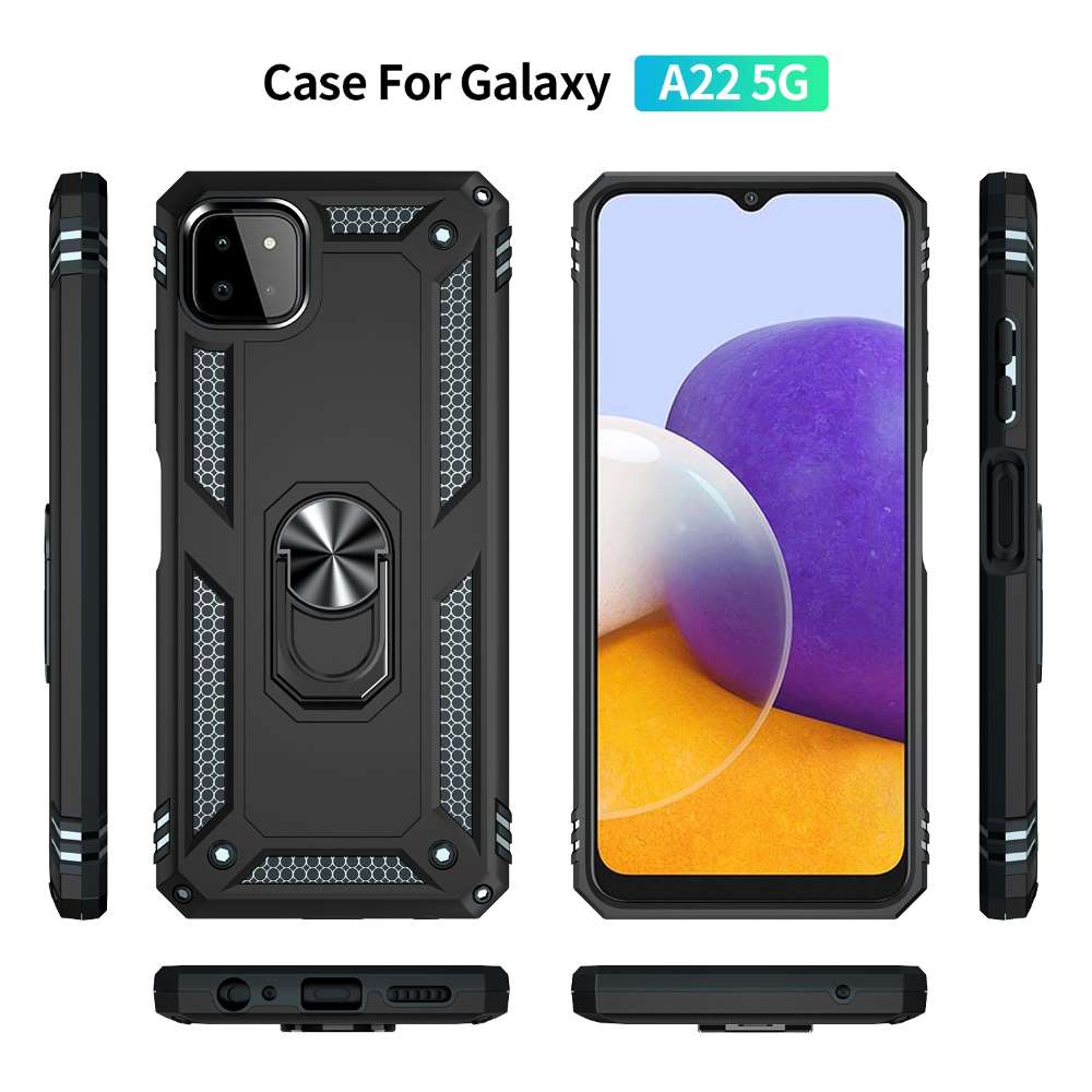 Outdoor Case für SAMSUNG GALAXY A22 5G TPU PC Hybrid Sergeant Armor Hülle Cover