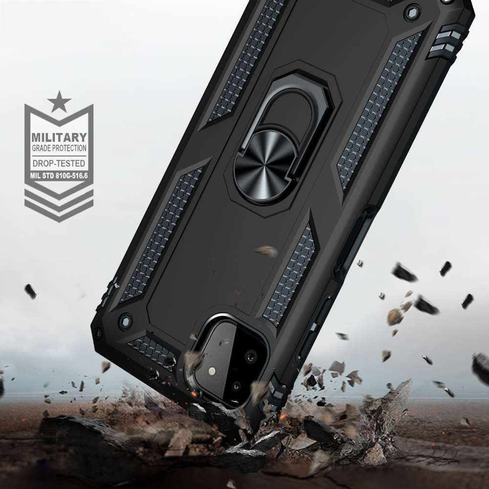 Outdoor Case für SAMSUNG GALAXY A22 5G TPU PC Hybrid Sergeant Armor Hülle Cover
