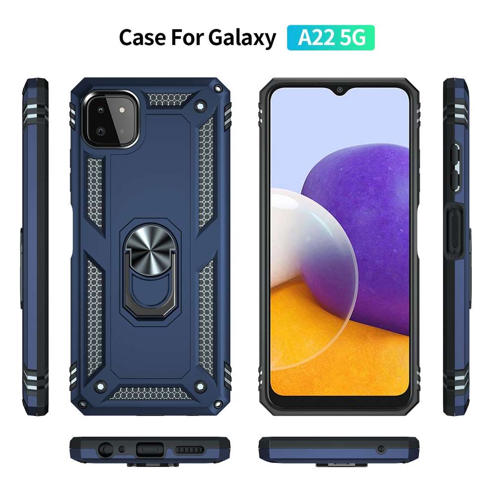 Outdoor Case für SAMSUNG GALAXY A22 5G TPU PC Hybrid Sergeant Armor Hülle Cover