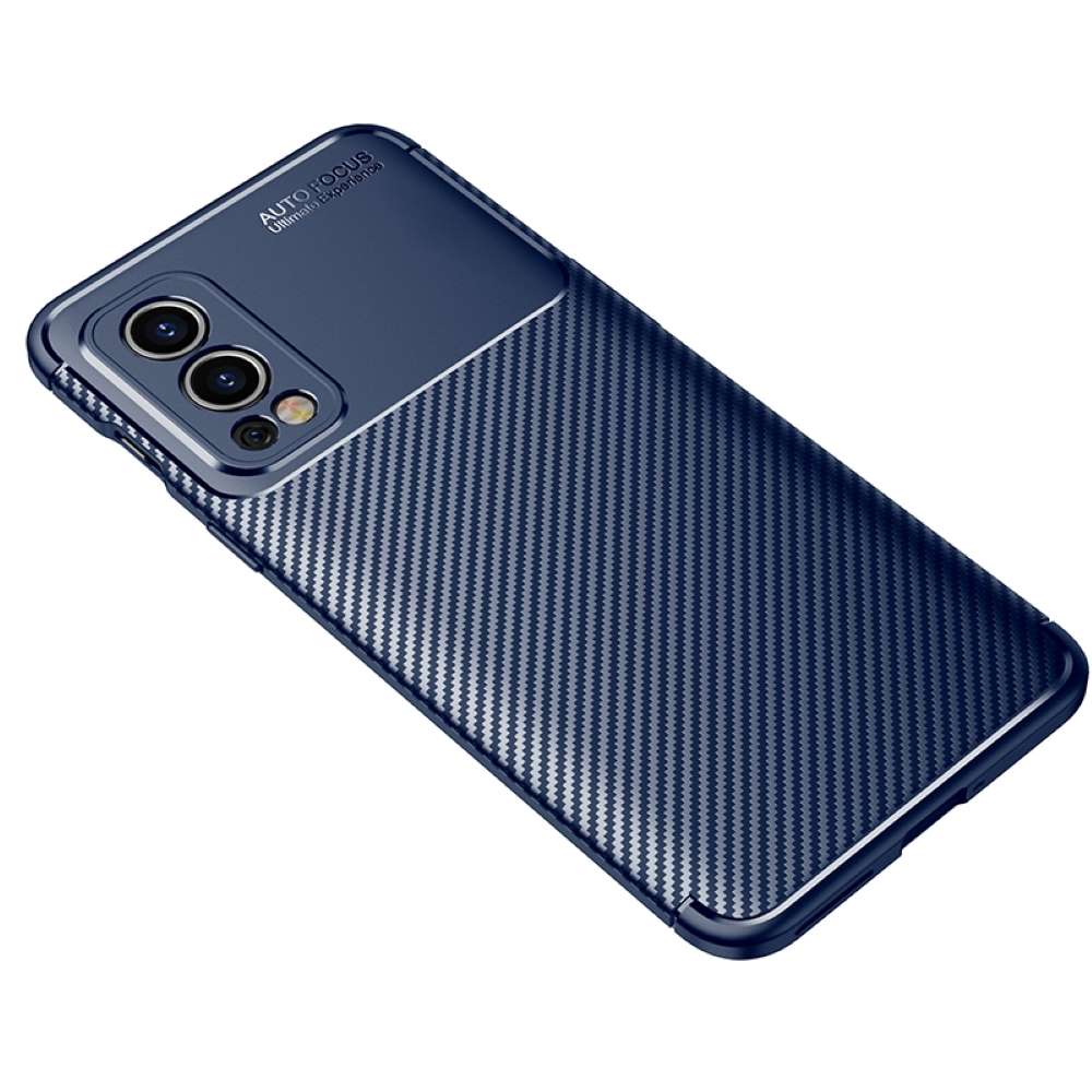 TPU Case für ONEPLUS NORD 2 Carbon Fiber Muster Shockproof Texture Hülle Cover