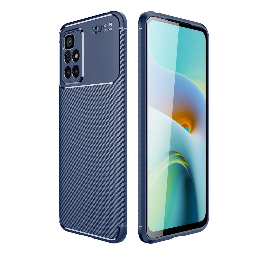 TPU Case für XIAOMI REDMI 10 Carbon Fiber Muster Shockproof Texture Hülle Cover