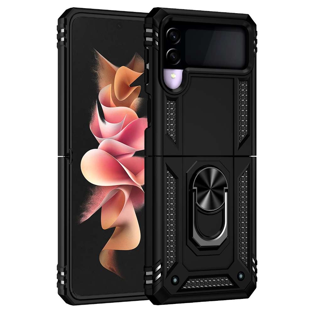 Outdoor Case für Samsung Galaxy Z FLIP3 TPU Hybrid Sergeant Armor Ring Hülle