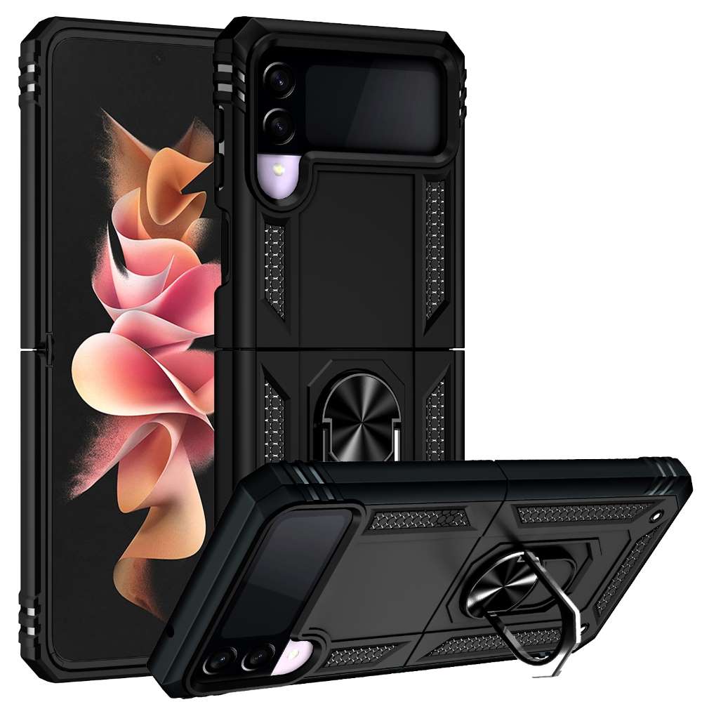 Outdoor Case für Samsung Galaxy Z FLIP3 TPU Hybrid Sergeant Armor Ring Hülle