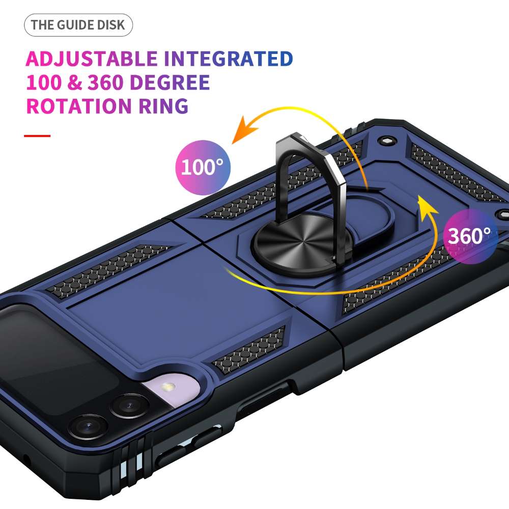 Outdoor Case für Samsung Galaxy Z FLIP3 TPU Hybrid Sergeant Armor Ring Hülle