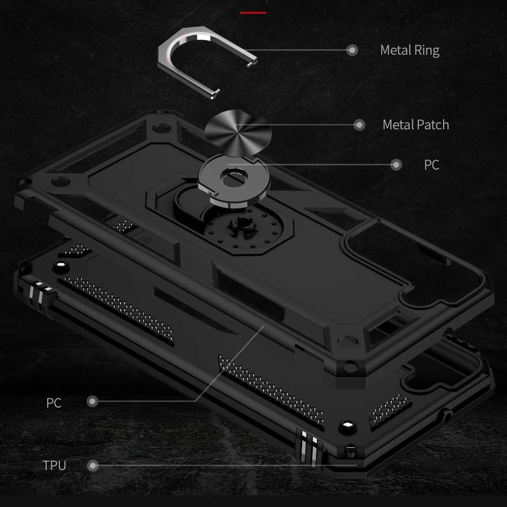 Outdoor Case für SAMSUNG GALAXY S22 TPU Hybrid Sergeant Armor Metall Ring Hülle