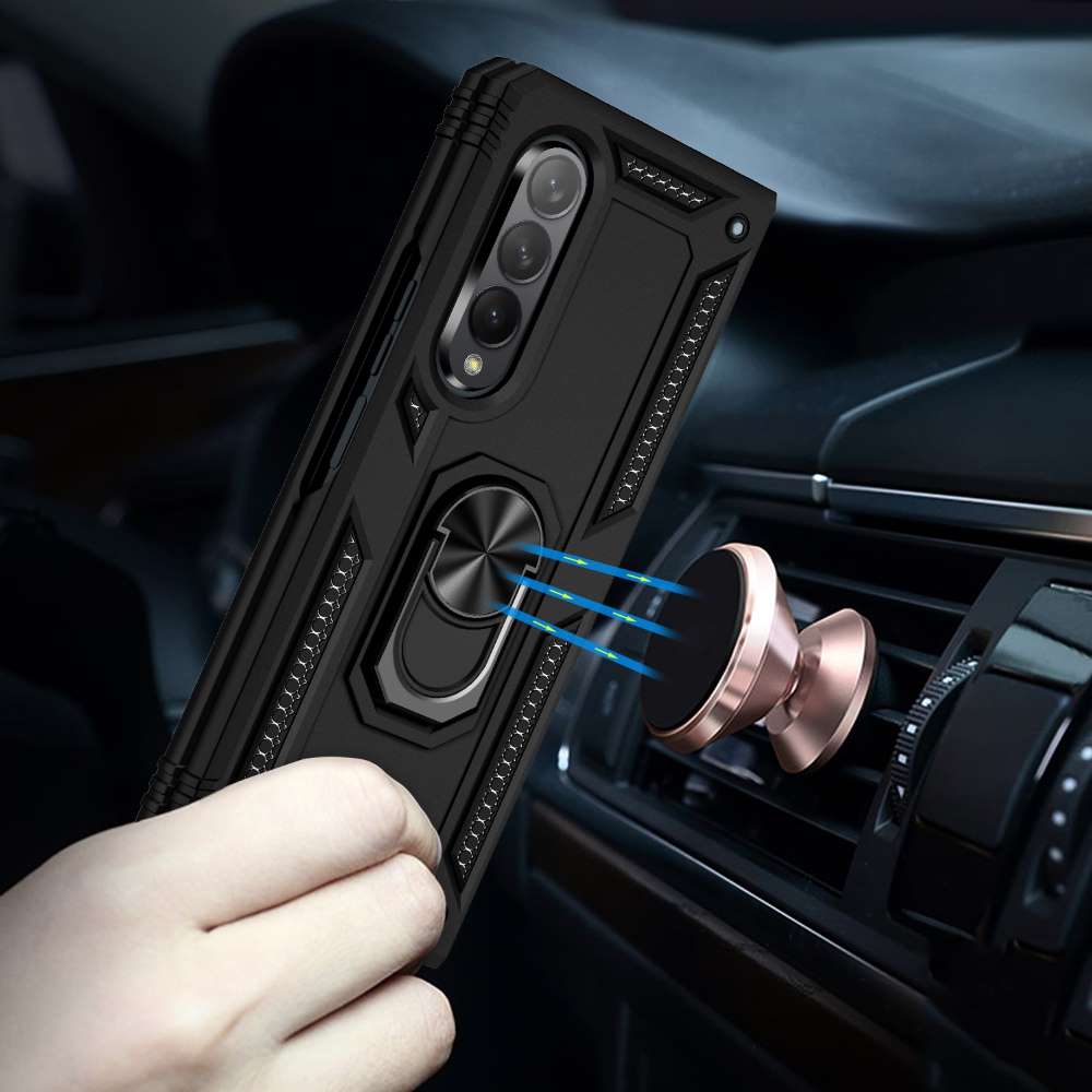Outdoor Case für Samsung Galaxy Z FOLD3 TPU Hybrid Sergeant Armor Ring Hülle