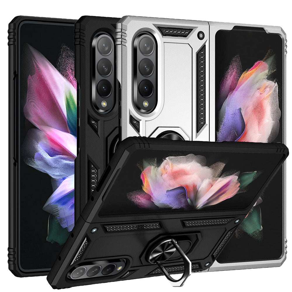 Outdoor Case für Samsung Galaxy Z FOLD3 TPU Hybrid Sergeant Armor Ring Hülle