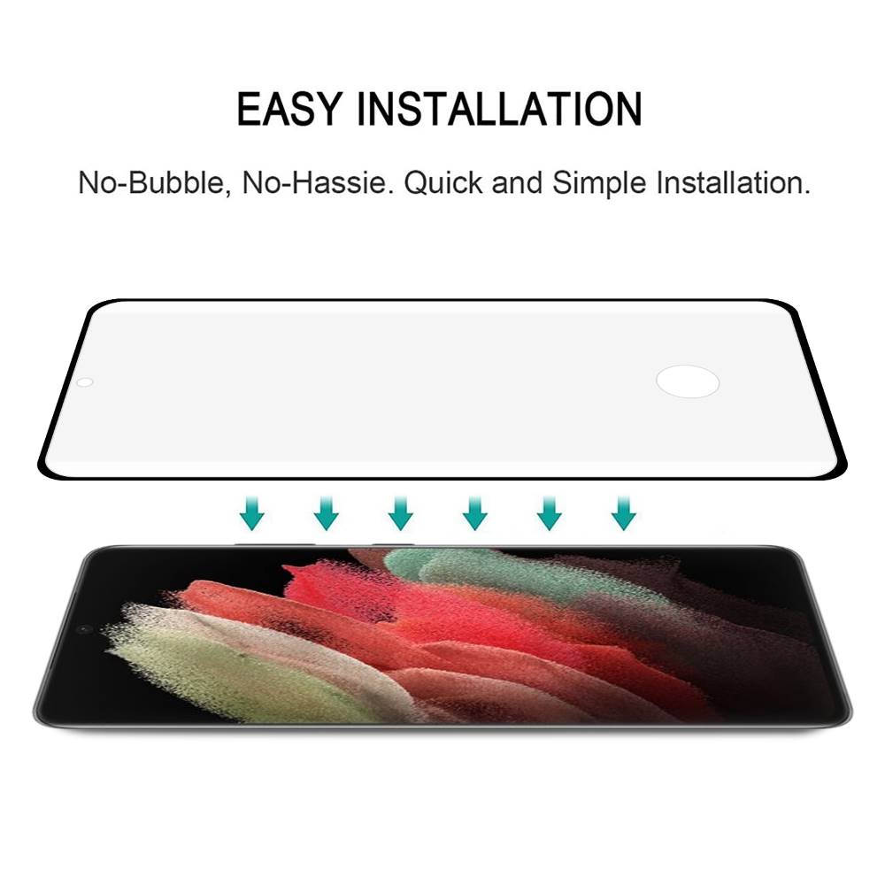Schutzglas für Samsung Galaxy S22 ULTRA Full Cover Full Glue Curved Tempered