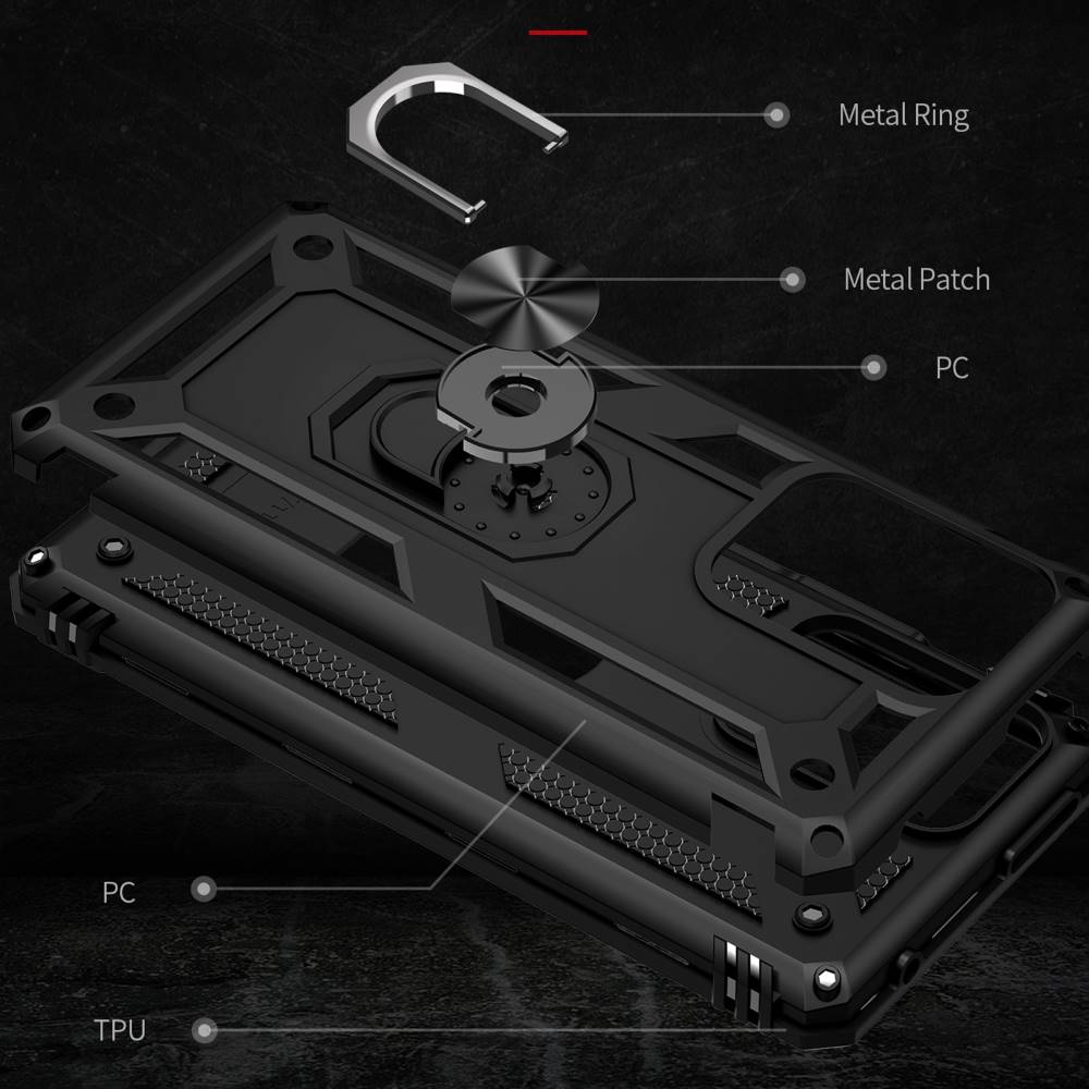 Outdoor Hülle für Xiaomi 11T 11T PRO TPU PC Hybrid Sergeant Armor Ring Cover