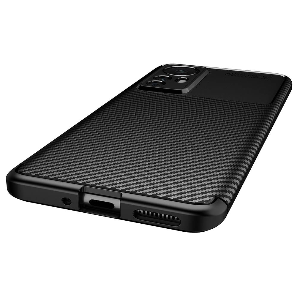 TPU Hülle für Xiaomi 12 12X Carbon Fiber Muster Textur Shockproof Cover Case