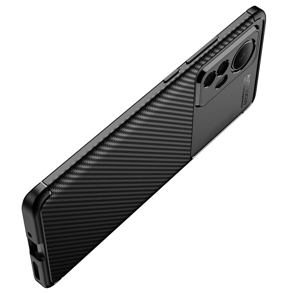 TPU Hülle für Xiaomi 12 12X Carbon Fiber Muster Textur Shockproof Cover Case