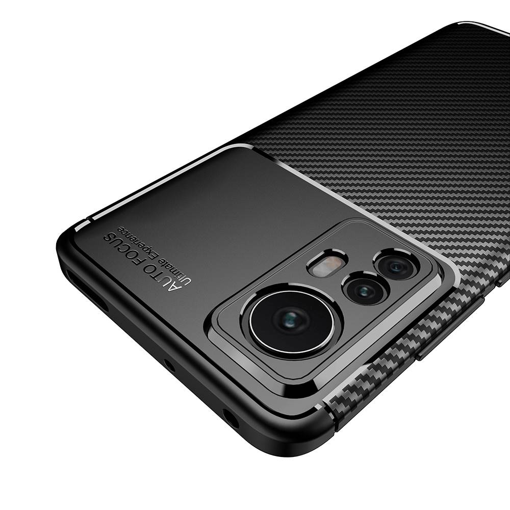 TPU Hülle für Xiaomi 12 12X Carbon Fiber Muster Textur Shockproof Cover Case