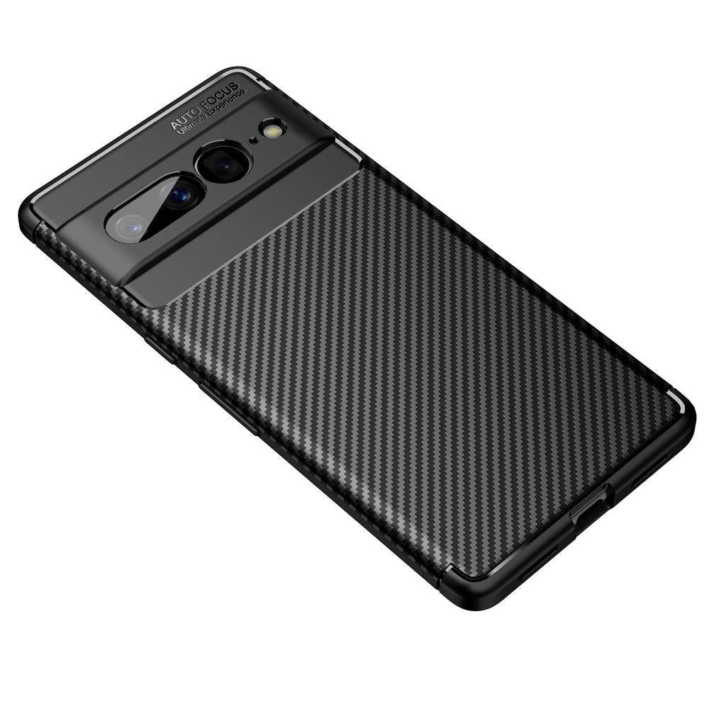 TPU Hülle für Google Pixel 7 PRO Carbon Fiber Muster Shockproof Back Cover Case