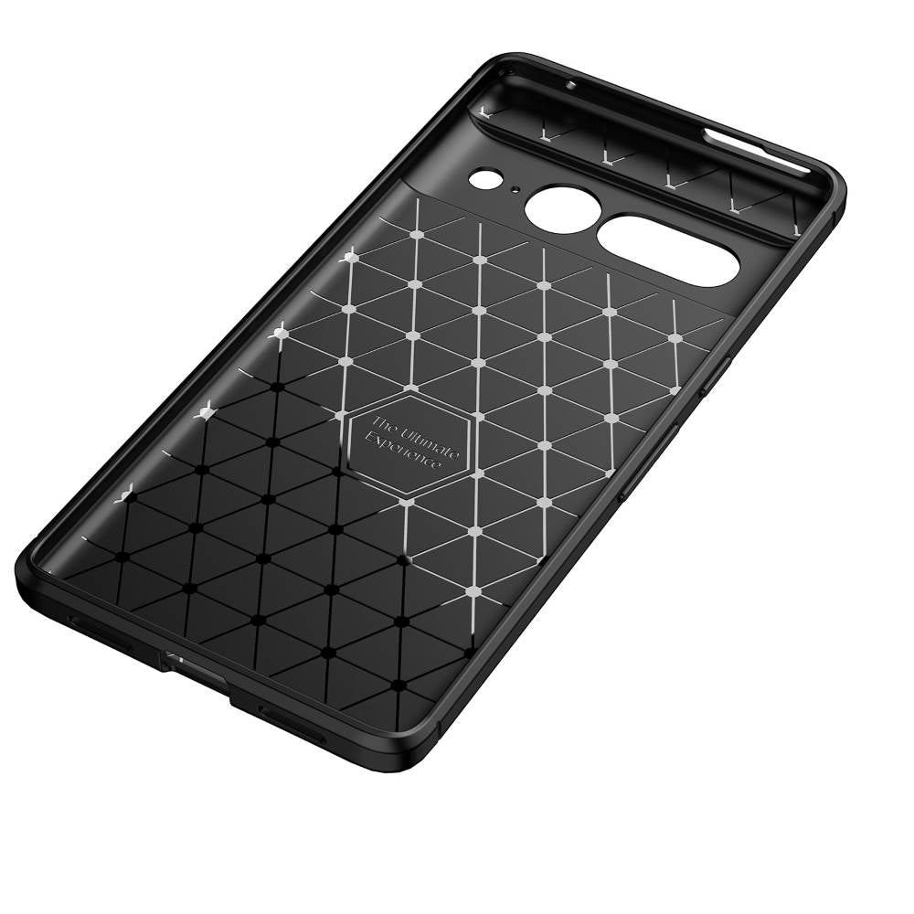 TPU Hülle für Google Pixel 7 PRO Carbon Fiber Muster Shockproof Back Cover Case