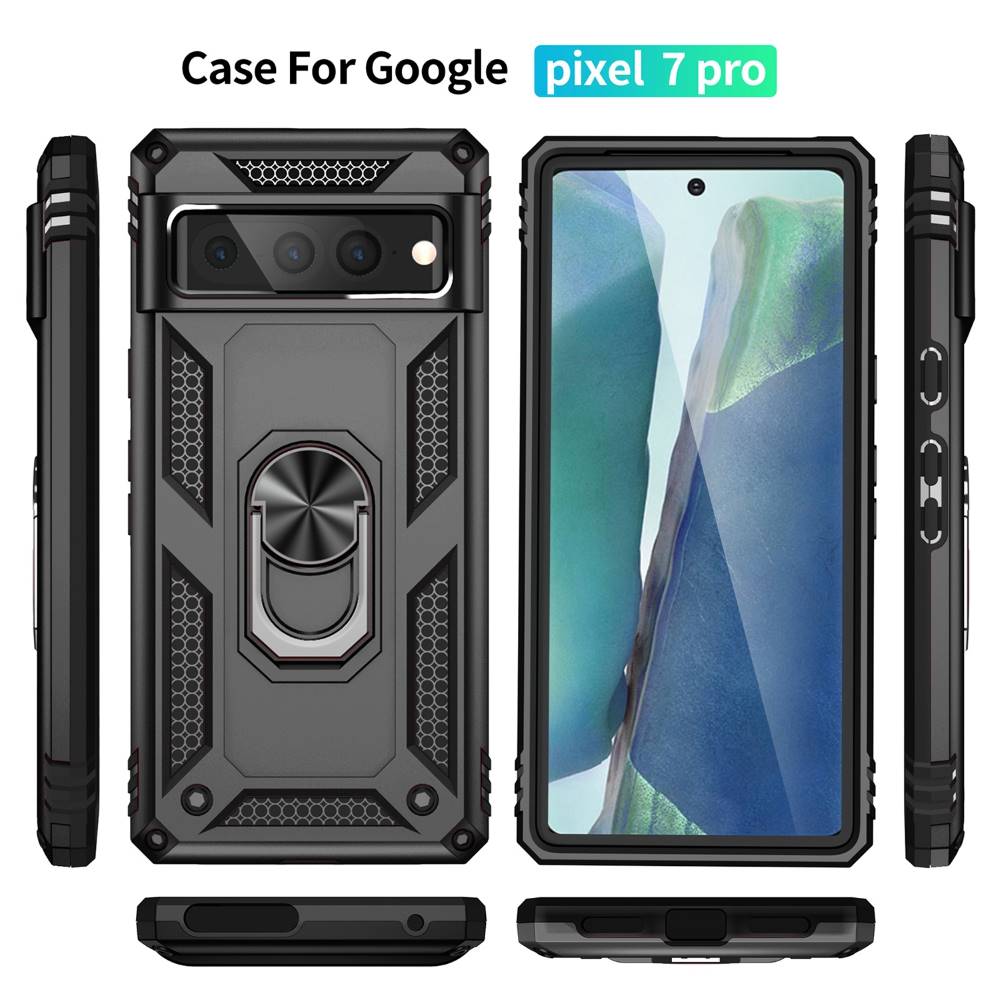 Outdoor Hülle für Google Pixel 7 PRO TPU PC Hybrid Sergeant Armor Ring Cover