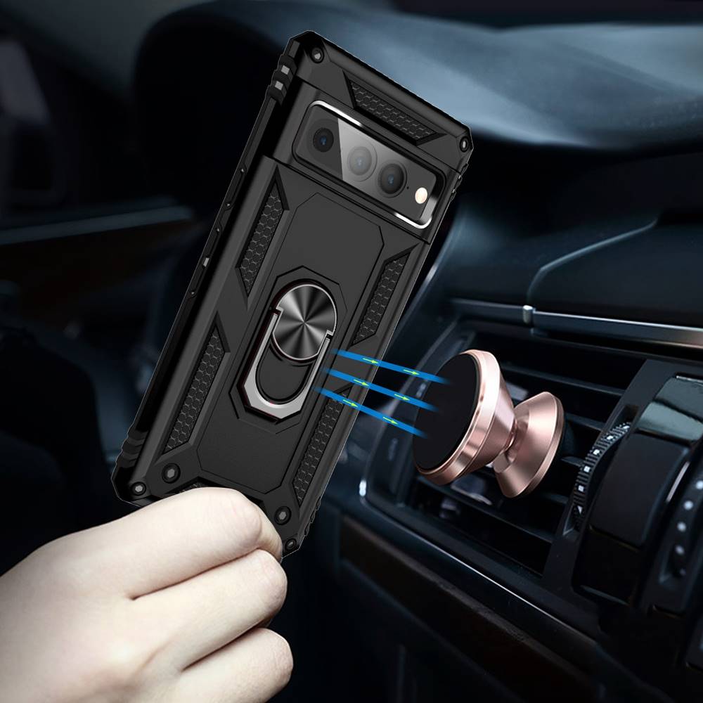 Outdoor Hülle für Google Pixel 7 PRO TPU PC Hybrid Sergeant Armor Ring Cover