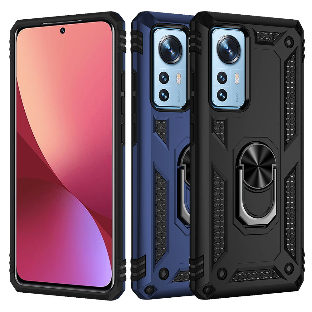 Outdoor Hülle für Xiaomi 12 PRO TPU PC Hybrid Sergeant Armor Ring Cover Case