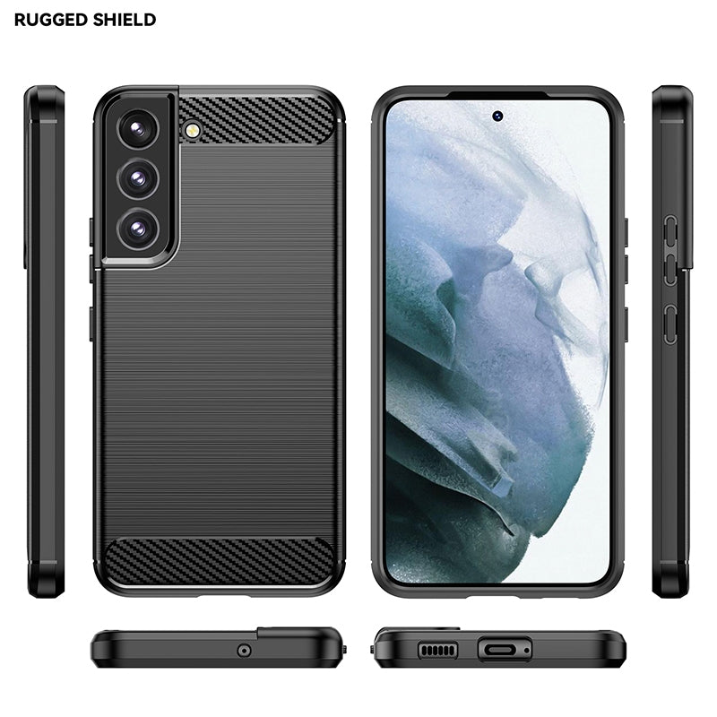 TPU Hülle für Samsung Galaxy S22 PLUS Carbon Fiber Skin Brushed Schutzcover Case