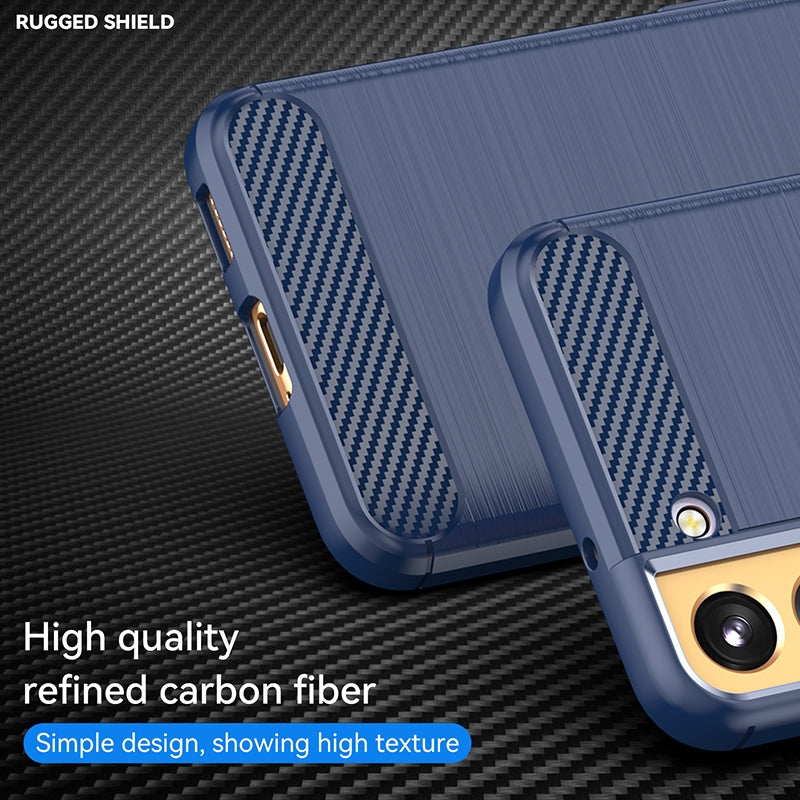 TPU Hülle für Samsung Galaxy S22 PLUS Carbon Fiber Skin Brushed Schutzcover Case