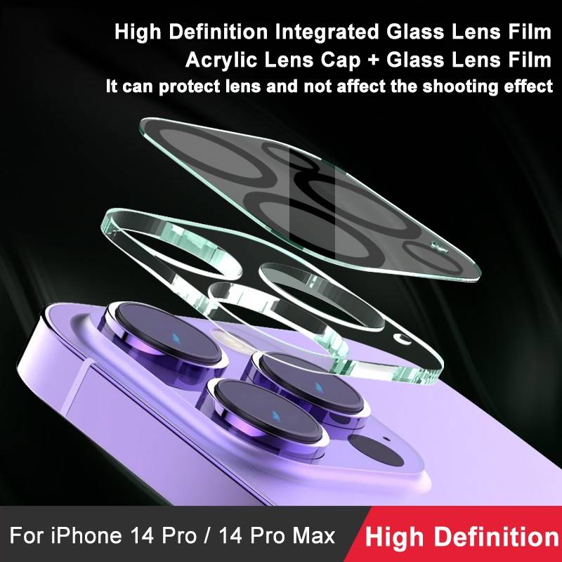 IMAK Kamera Schutzglas für Apple iPhone 14 PRO 14 PRO MAX Kameraschutz Abdeckung