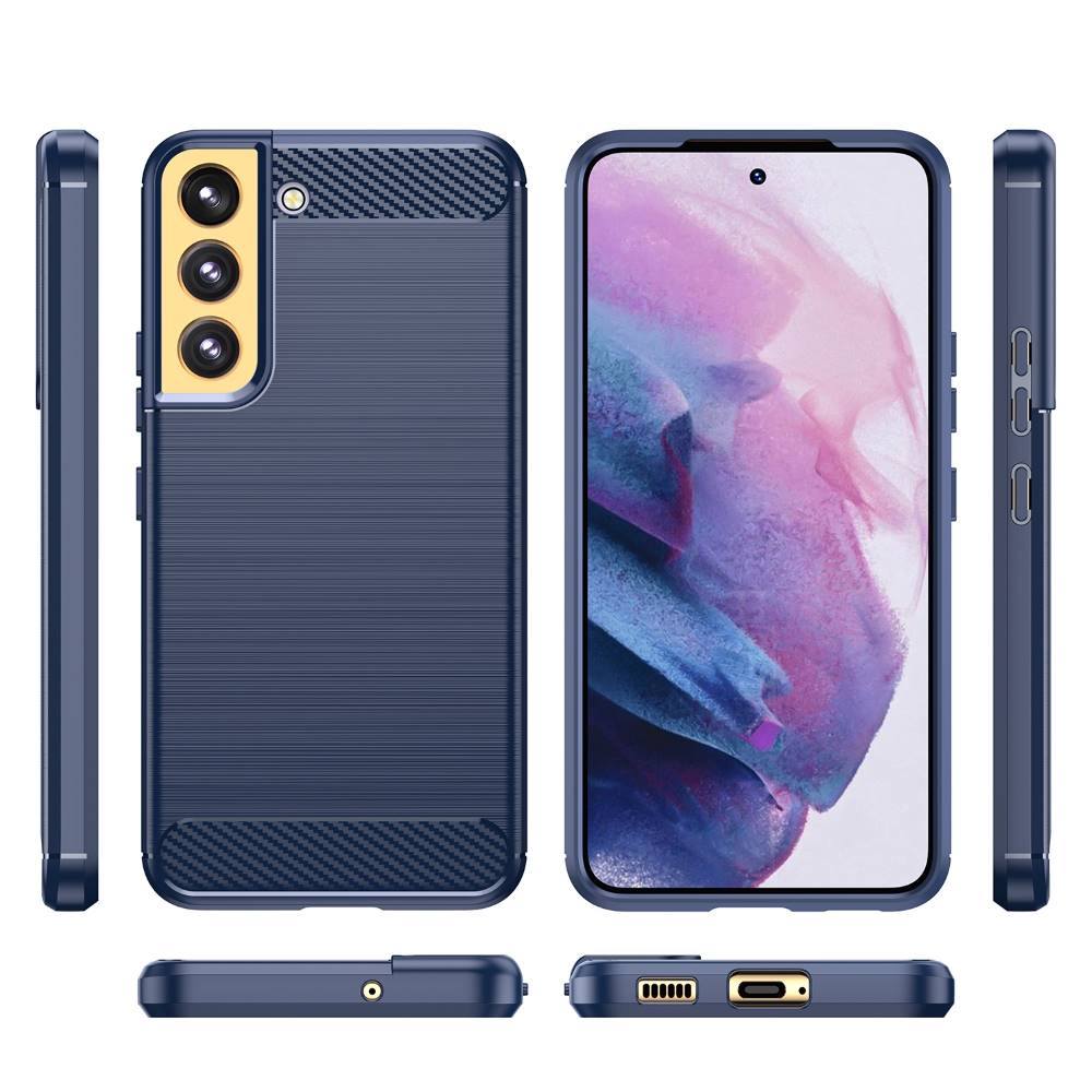 TPU Hülle für Samsung Galaxy S23 PLUS Carbon Fiber Skin Brushed Schutzcover Case